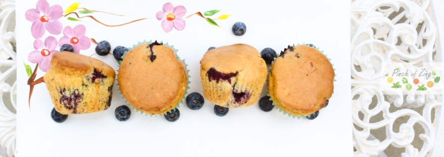 Vegan blueberry muffins